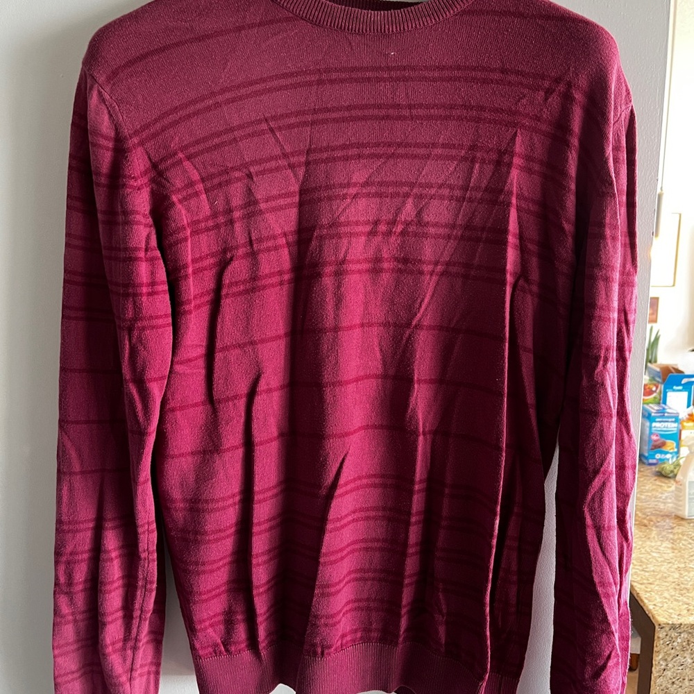 Saks Fifth Avenue Red Crewneck Sweater